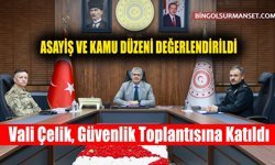 Vali Çelik, İçişleri Bakanı Çiftçi Başkanlığındaki Güvenlik Toplantısına Katıldı