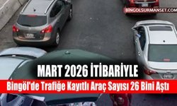 Bingöl'de Trafiğe Kayıtlı Araç Sayısı 26 Bini Aştı