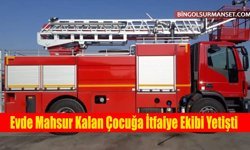 Evde Mahsur Kalan Çocuğa İtfaiye Ekibi Yetişti
