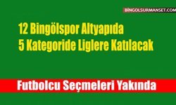 12 Bingölspor Altyapıda 5 Kategoride Liglere Katılacak