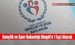 Gençlik ve Spor Bakanlığı Bingöl'e 1 İşçi Alacak