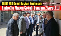 Emiroğlu Maden Sokağı Esnafını Ziyaret Etti