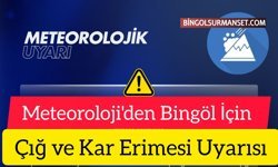 Meteoroloji'den Bingöl İçin Çığ ve Kar Erimesi Uyarısı