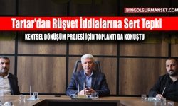 Genç Belediye Başkanı Tartar'dan Rüşvet İddialarına Sert Tepki