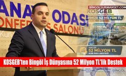 KOSGEB'ten Bingöl İş Dünyasına 52 Milyon TL'lik Destek