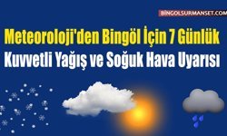 Meteoroloji'den 7 Günlük Kuvvetli Yağış ve Soğuk Hava Uyarısı