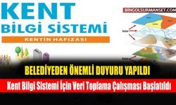 Kent Bilgi Sistemi İçin Veri Toplama Çalışması Başlatıldı