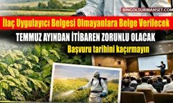İlaç Uygulayıcı Belgesi Olmayanlara Duyuru Yapıldı