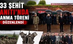 33 Şehidin 33. Yıl Dönümünde Anıttepe'de Anma Töreni Düzenlendi