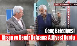Genç Belediyesi Ahşap ve Demir Doğrama Atölyesi Kurdu
