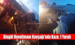 Bingöl Havalimanı Kavşağı'nda Kaza: 1 Yaralı
