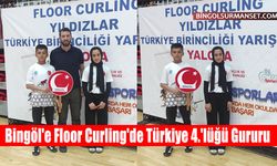 Bingöl'e Floor Curling'de Türkiye 4.'lüğü Gururu