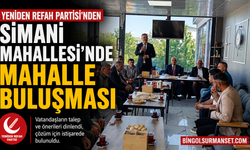 Yeniden Refah Partisi'nden Simani Mahallesi'nde Mahalle Buluşması