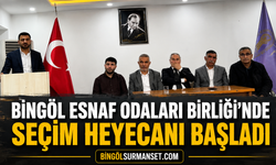 Bingöl Esnaf Odaları Birliği’nde Seçim Heyecanı Başladı