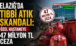 Elazığ'da Tıbbi Atık Skandalı: Özel Hastaneye 47 Milyon TL Ceza
