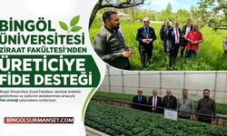 Bingöl Üniversitesi Ziraat Fakültesi'nden Üreticiye Fide Desteği