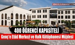 Genç'e Etüd Merkezi ve Halk Kütüphanesi Müjdesi