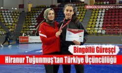 Bingöllü Güreşçi Hiranur Tuğunmuş'tan Türkiye Üçüncülüğü