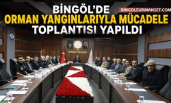 Bingöl'de Orman Yangınlarıyla Mücadele Toplantısı Yapıldı