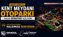 Kent Meydanı Otoparkı Bayram Dolayısıyla 8 Gün Ücretsiz