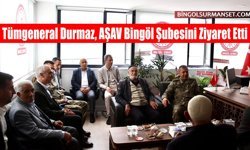 Tümgeneral Durmaz, AŞAV Bingöl Şubesini Ziyaret Etti