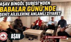 AŞAV Bingöl Şubesi’nden Babalar Günü’nde Şehit Ailelerine Anlamlı Ziyaret