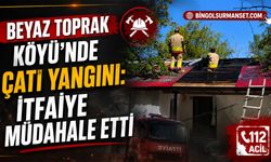 Beyaz Toprak Köyü’nde Çatı Yangını: İtfaiye Müdahale Etti