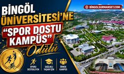 Bingöl Üniversitesi'ne “Spor Dostu Kampüs” Ödülü