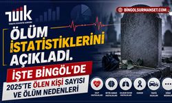 Bingöl'de 2025 Yılında Ölen Kişi Sayısı ve Ölüm Nedenleri Açıklandı