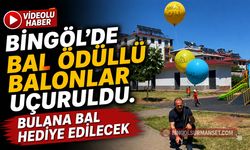 Bingöl'de Bal Ödüllü Balonlar Uçuruldu