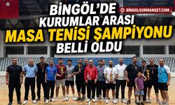 Bingöl’de Kurumlar Arası Masa Tenisi Şampiyonu Belli Oldu
