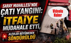 Saray Mahallesi’nde Çatı Yangını: İtfaiye Müdahale Etti
