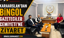 Karaarslan’dan Bingöl Gazeteciler Cemiyeti’ne Ziyaret