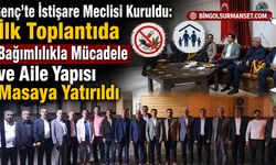 Genç'te İstişare Meclisi Kuruldu: İlk Toplantı Yapıldı