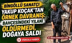 Yakup Koçak’tan Örnek Davranış: Bahçesindeki Yılanı Öldürmedi, Doğaya Saldı