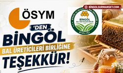 ÖSYM'den Bingöl Bal Üreticileri Birliğine Teşekkür!