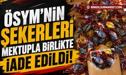 ÖSYM'nin Şekerleri Mektupla Birlikte İade Edildi!