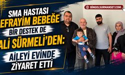SMA Hastası Efrayim Bebeğe Bir Destek de Ali Sürmeli'den