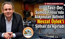 Sumud Filosu'nda Alıkonulan Aktivist Nevzat Öylek Solhan'da Ağırlandı