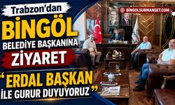 Trabzon'dan Bingöl Belediye Başkanı Erdal Arıkan'a  Ziyaret