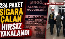 234 Paket Sigara Çalan Hırsız Yakalandı