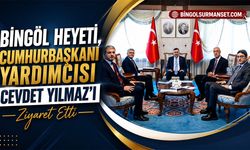 Bingöl Heyeti, Cumhurbaşkanı Yardımcısı Cevdet Yılmaz’ı Ziyaret Etti