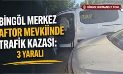 Bingöl Merkez Aftor Mevkiinde Trafik Kazası: 3 Yaralı
