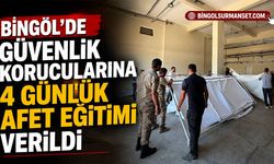 Bingöl’de Güvenlik Korucularına 4 Günlük Afet Eğitimi Verildi
