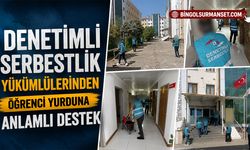Denetimli Serbestlik Yükümlülerinden Öğrenci Yurduna Anlamlı Destek