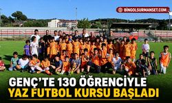 Genç’te 130 Öğrenciyle Yaz Futbol Kursu Başladı
