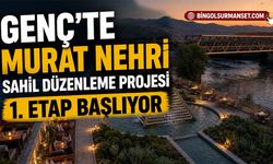 Genç’te Murat Nehri Sahil Düzenleme Projesi 1. Etap Başlıyor