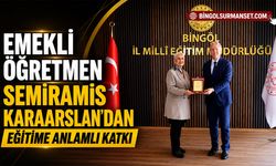 Emekli Öğretmen Semiramis Karaarslan’dan Eğitime Anlamlı Katkı