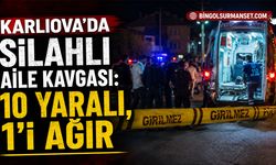 Karlıova’da Silahlı Aile Kavgası: 10 Yaralı, 1’i Ağır