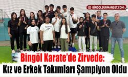 Bingöl Karate’de Zirvede: Kız ve Erkek Takımları Şampiyon Oldu
